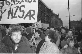 Demonstracja w rocznicę stanu wojennego - 1988