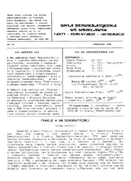 Unia Demokratyczna we Wrocławiu - nr 15