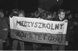 Demonstracja w rocznicę stanu wojennego - 1988