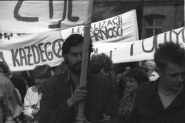 Demonstracja 1 maja 1988 we Wrocławiu