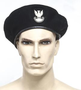 Beret wojskowy, czarny, wojska pancerne LWP