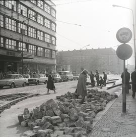 Wymiana torowiska tramwajowego na ul. Świdnickiej we Wrocławiu