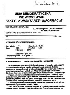 Unia Demokratyczna we Wrocławiu - nr 33