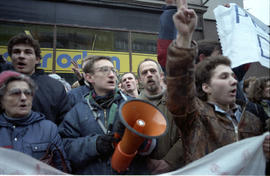 Demonstracja w rocznicę stanu wojennego - 1988