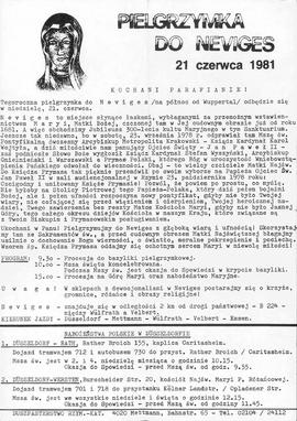 Pielgrzymka do Neviges 21 czerwca 1981