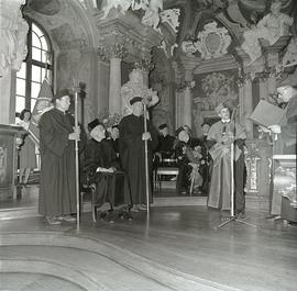 Uroczystość nadania tytułów doktora honoris causa Uniwersytetu Wrocławskiego w ramach obchodów ju...