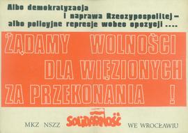 Żądamy wolności dla więzionych za przekonania!