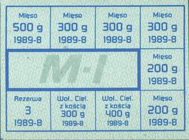 Kartka reglamentacyjna 1989