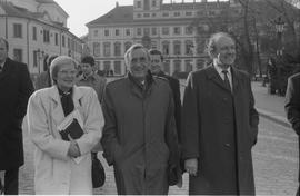 Premier Tadeusz Mazowiecki w Pradze