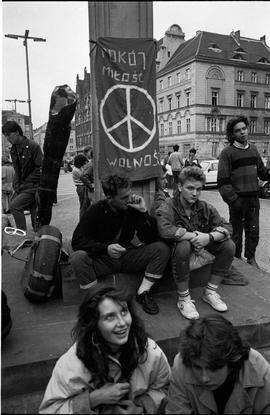 Protest pacyfistów