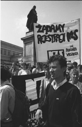 Demonstracja po decyzji sądu ws. rejestracji NZS