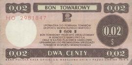 Bon Towarowy: Dwa Centy