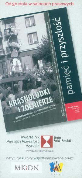 Od grudnia w salonach prasowych (ulotka reklamująca Kwartalnik Pamięć i Przyszłość)