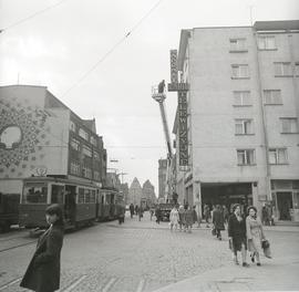 Skrzyżowanie ulic Szewskiej i Wita Stwosza we Wrocławiu