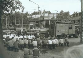 Msza św. w Zajezdni tramwajowej nr 2 przy ul. Słowiańskiej