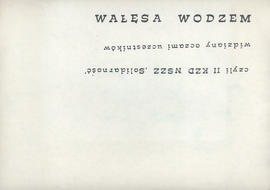 Wałęsa Wodzem