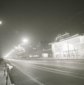 Kino Śląsk nocą