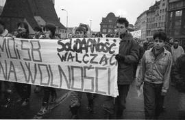 Demonstracja w rocznicę stanu wojennego