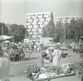 Targowisko na pl. Grunwaldzkim we Wrocławiu