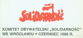 Komitet Obywatelski Solidarność we Wrocławiu - czerwiec 1989 r.