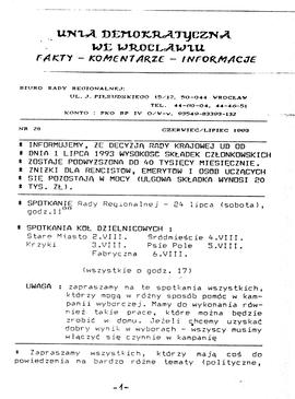 Unia Demokratyczna we Wrocławiu - nr 28