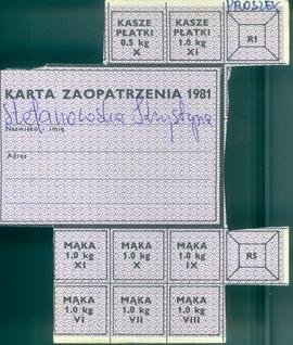 Karta Zaopatrzenia 1981