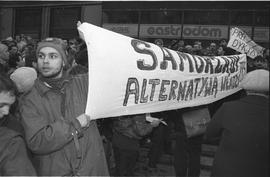 Demonstracja w rocznicę stanu wojennego 1988