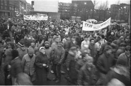 Demonstracja w rocznicę stanu wojennego 1988