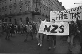 Demonstracja w rocznicę stanu wojennego - 1988