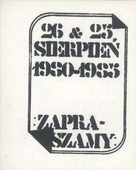 26 & 25 sierpień 1980-1985: zapraszamy